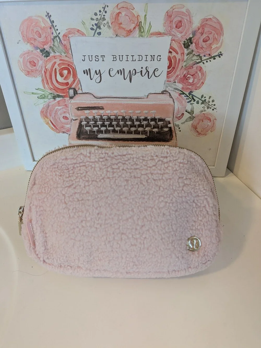 🩷EUC Lululemon Athletica Everywhere Fleece Adjustable Unisex Use Belt Bag, Pink